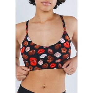Shinesty The Bonbons Naughty Chocolates Busty Scoop Bralette Black Size Small